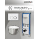 Комплект 3 в 1: Grossman инсталляция 900.K31.01.000+клавиша 700.K31.01.000.000 белый+унитаз GR-4455SWS