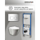 Комплект 3 в 1: Grossman инсталляция 900.K31.01.000+клавиша 700.K31.02.100.100 хром глянцевый+унитаз GR-4455SWS