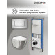 Комплект 3 в 1: Grossman инсталляция 900.K31.01.000+клавиша 700.K31.04.12M.12Mхром сатиновый+унитаз GR-4455SWS