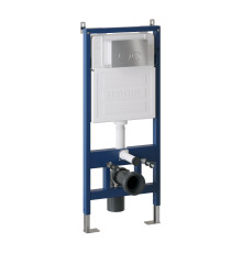 Комплект 3 в 1: Grossman инсталляция 900.K31.01.000+клавиша 700.K31.05.12M.12M хром сатиновый+унитаз GR-4414S