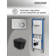 Комплект 3 в 1: Grossman инсталляция 900.K31.01.000+клавиша 700.K31.02.110.110 хром матовый+унитаз GR-4477BMSQ