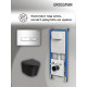 Комплект 3 в 1: Grossman инсталляция 900.K31.01.000+клавиша 700.K31.03.100.100 хром глянцевый+унитаз GR-4477BMSQ