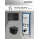 Комплект 3 в 1: Grossman инсталляция 900.K31.01.000+клавиша 700.K31.03.210.210 черный матовый+унитаз GR-4477BMSQ