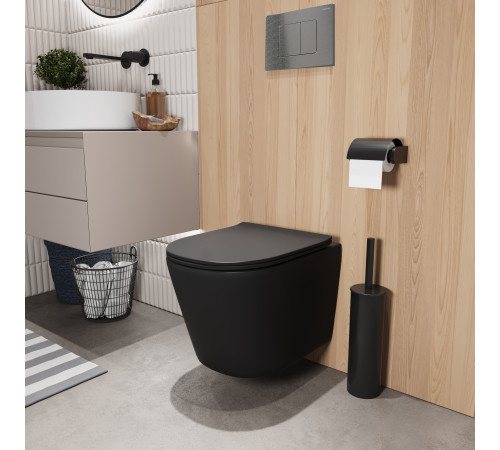 Комплект 3 в 1: Grossman инсталляция 900.K31.01.000+клавиша 700.K31.04.42M.42M графит сатиновый+унитаз GR-4477BMSQ