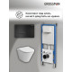 Комплект 3 в 1: Grossman инсталляция 900.K31.01.000+клавиша 700.K31.03.210.210 черный матовый+унитаз GR-4477S
