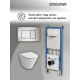 Комплект 3 в 1: Grossman инсталляция 900.K31.01.000+клавиша 700.K31.04.12M.12M хром сатиновый+унитаз GR-4477S