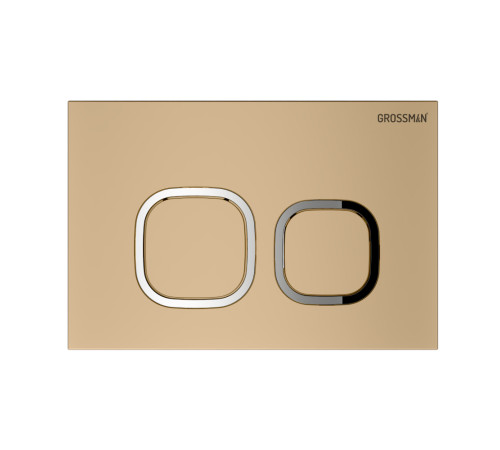 Комплект 3 в 1: Grossman инсталляция 900.K31.01.000+клавиша 700.K31.02.310.310 золото матовый+унитаз GR-4477SQ