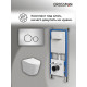 Комплект 3 в 1: Grossman инсталляция 900.K31.01.000+клавиша 700.K31.05.12M.12M хром сатиновый+унитаз GR-4477SQ