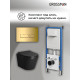Комплект 3 в 1: Grossman инсталляция 900.K31.01.000+клавиша 700.K31.03.300.300 золото глянцевый+унитаз GR-4478BMS