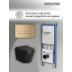 Комплект 3 в 1: Grossman инсталляция 900.K31.01.000+клавиша 700.K31.03.310.310 золото матовый+унитаз GR-4478BMS