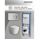 Комплект 3 в 1: Grossman инсталляция 900.K31.01.000+клавиша 700.K31.02.110.110 хром матовый+унитаз GR-4478S
