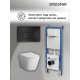 Комплект 3 в 1: Grossman инсталляция 900.K31.01.000+клавиша 700.K31.05.21M.21M черный матовый+унитаз GR-4478S
