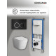 Комплект 3 в 1: Grossman инсталляция 900.K31.01.000+клавиша 700.K31.01.210.210 черный матовый+унитаз GR-4478SQ