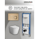Комплект 3 в 1: Grossman инсталляция 900.K31.01.000+клавиша 700.K31.02.310.310 золото матовый+унитаз GR-4478SQ