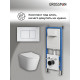 Комплект 3 в 1: Grossman инсталляция 900.K31.01.000+клавиша 700.K31.04.01M.01M белый матовый+унитаз GR-4478SQ