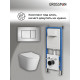 Комплект 3 в 1: Grossman инсталляция 900.K31.01.000+клавиша 700.K31.04.12M.12M хром сатиновый+унитаз GR-4478SQ