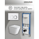 Комплект 3 в 1: Grossman инсталляция 900.K31.01.000+клавиша 700.K31.02.000.000 белый+унитаз GR-4479SQ