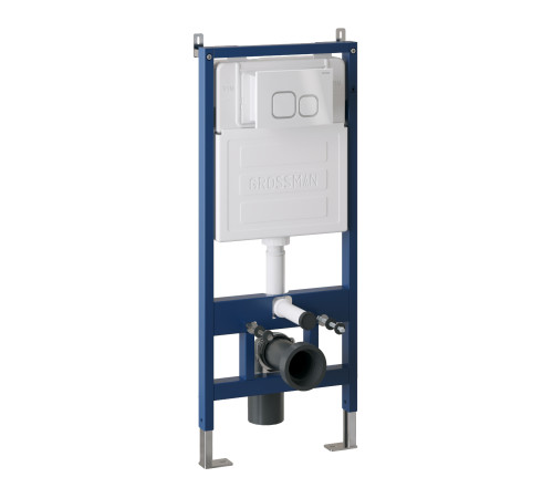 Комплект 2 в 1: Grossman инсталляция Cosmo 900.K31.01.000+клавиша смыва 700.K31.02.000.000 белый глянцевый