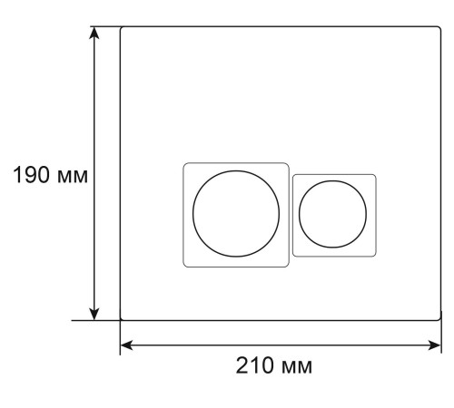 Клавиша смыва Grossman Pragma 700.K31.03.100.100 хром глянцевый