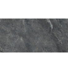 Керамогранит LCM 60120AJA99M Ajax Black 60x120 черный глазурованный матовый / карвинг под камень