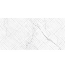 Декоративная плитка New Trend DW36LMM00 Lims Light Rhomb 30x60 белая глянцевая под мрамор / геометрия