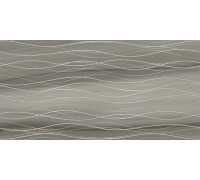 Декоративная плитка New Trend DW36TRS18 Treise Dark Wave 30x60 серая глянцевая под камень / волнистая