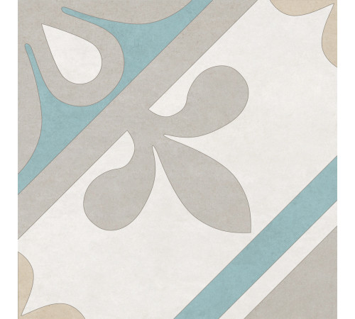 Керамогранит New Trend GP2020DGA13 Design Art Franco 20x20 микс матовый с орнаментом