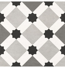 Керамогранит New Trend GP2020DNN05 Design Art Emilio 20x20 микс матовый с орнаментом