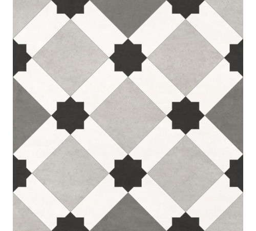 Керамогранит New Trend GP2020DNN05 Design Art Emilio 20x20 микс матовый с орнаментом