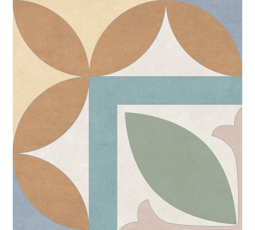 Керамогранит New Trend GP2020DSA01 Design Art Unico 20x20 микс матовый с орнаментом