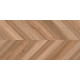 Wood Canarium Chevron M Керамогранит тёмно-бежевый 60х120 матовый карвинг