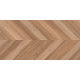 Wood Canarium Chevron M Керамогранит тёмно-бежевый 60х120 матовый карвинг