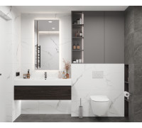 Mars Grey Керамогранит белый 60x120 матовый Карвинг