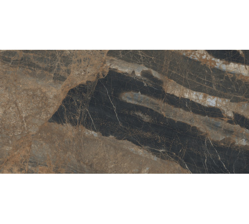 Lunar Marron Керамогранит коричневый 80х160 матовый+гл.чернила