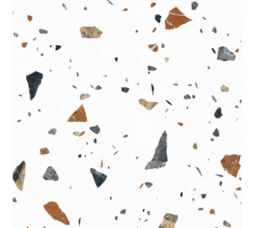 Terazzo Bianco Керамогранит цветной 60х60 матовый карвинг