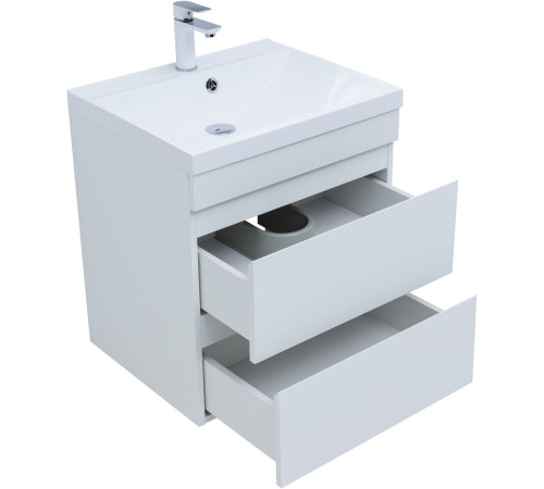Тумба под раковину Aquanet Нота New 60 белый глянец