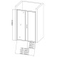 Душевая дверь Aquanet SD-1100A 110, прозрачное стекло
