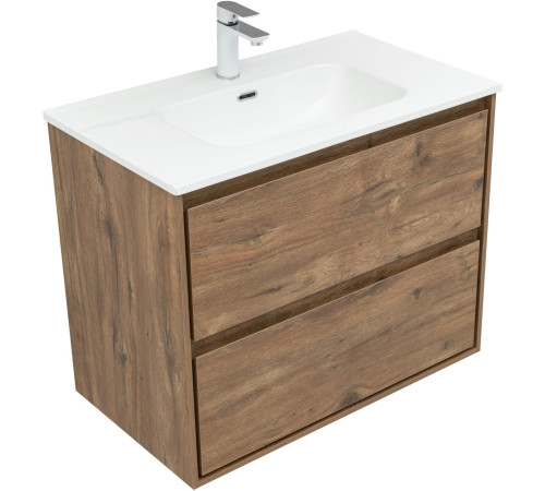 Тумба под раковину Aquanet Милан 80 дуб рустикальный