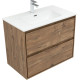 Тумба под раковину Aquanet Милан 80 дуб рустикальный