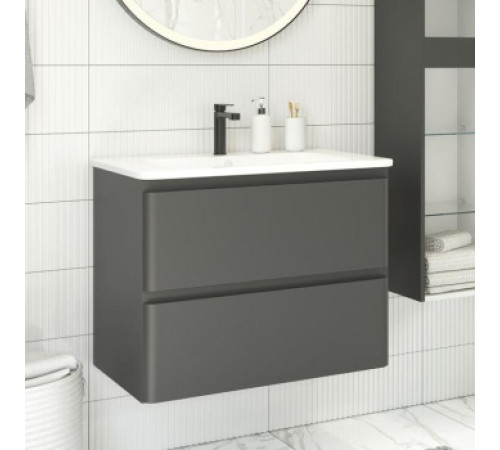 Тумба под раковину Aquanet Эмбер 105 черный матовый