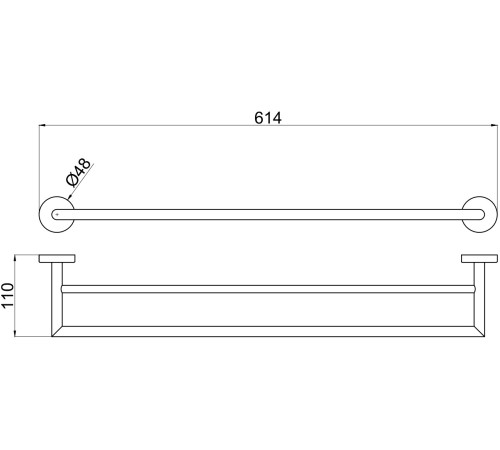 Держатель для полотенец Allen Brau Priority 6.31012-31 черный матовый