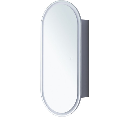 Зеркальный шкаф Aquanet Монте 40 белый, с LED подсветкой