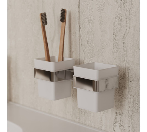 Стакан Allen Brau Infinity 6.21003-00 белый/хром