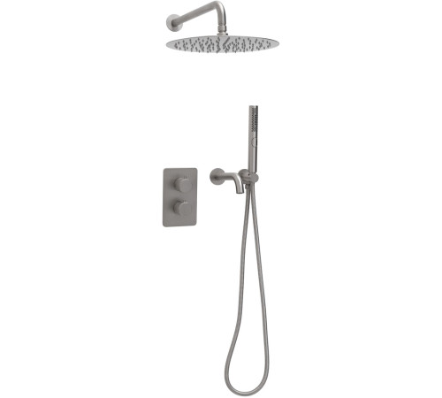 Душевой комплект Allen Brau Priority 5.31014-BN (с внутренней частью, 3 выхода) никель браш