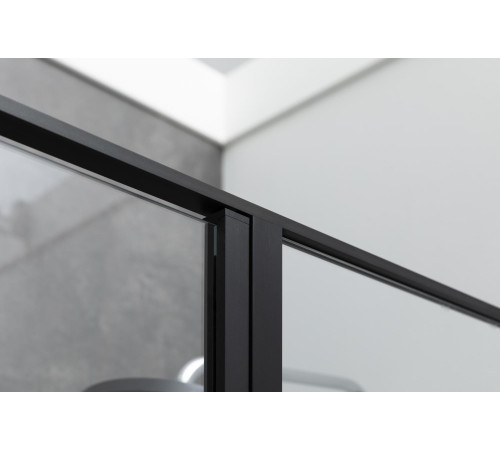 Душевой уголок Allen Brau Priority 100x80 3.31030.BBA + 3.31042.BBA черный браш