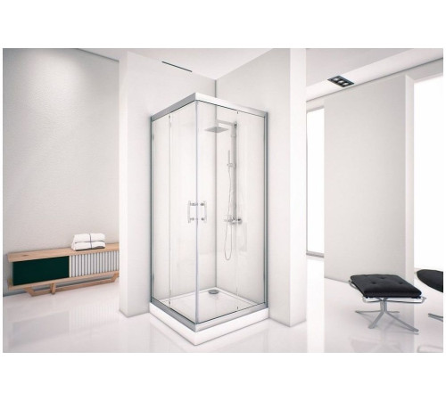Душевой уголок Aquanet Alfa Cube NAA1142 90x90, прозрачное стекло