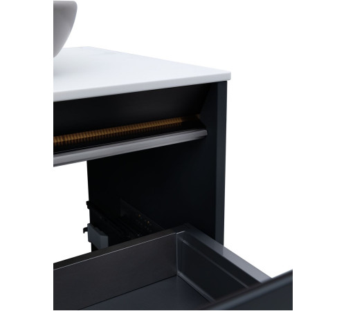 Тумба под раковину Allen Brau Activity 90 1.34005.AM антрацит матовый/черный браш