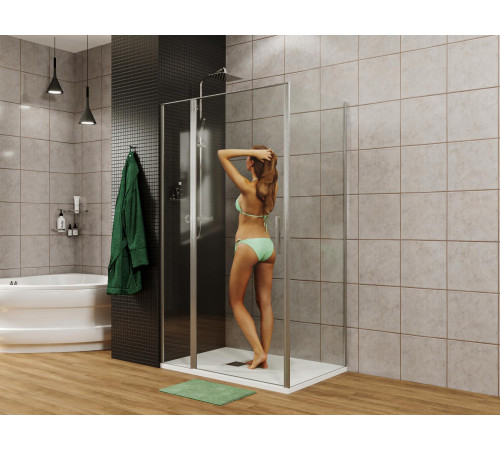 Душевой уголок Allen Brau Priority 120x100 3.31007.00 + 3.31019.00 хром