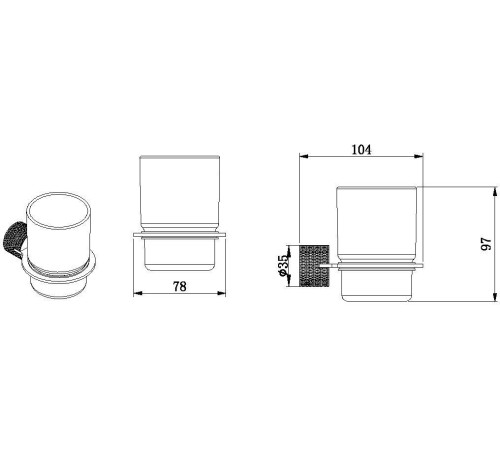 Стакан Allen Brau Priority 4.0 6.31С02-31 черный матовый