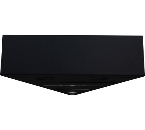 Полка Aquanet Магнум 28x28 черная матовая, угловая